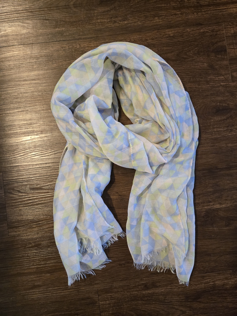 Set Of 2 Multicolor Patterned Fashion Scarves Set